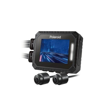 [快速出貨]含安裝【Polaroid寶麗萊】MS210WG 新巨蜂鷹 機車HDR夜視雙鏡頭行車記錄器-內附32G卡 男性禮物 男友禮物 爸爸禮物 生日禮物 交換禮物