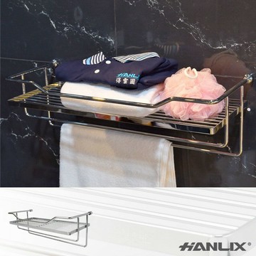 強強滾p-【Hanlix 亨利士】MIT台灣製 304不鏽鋼 毛巾置物架520mm