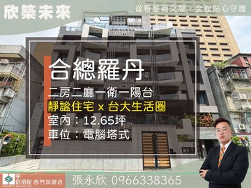 ⭐推薦⭐台電大樓捷運合總羅丹2房車位⭐中信永欣｜台北市中正區羅斯福路三段