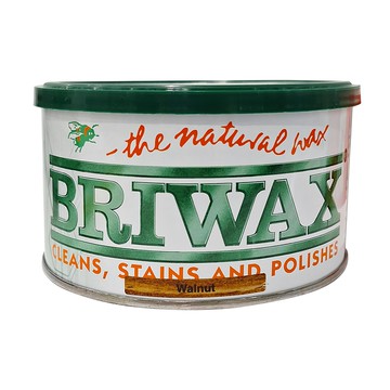 BRIWAX 拋光上色蠟 核桃木色 Walnut 400g 木質家具保養  1罐