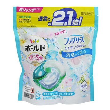 日用｜清潔｜消毒 【日本P&G Bold 】2.1倍炭酸 4D洗衣膠球補充包23入-白葉香氛