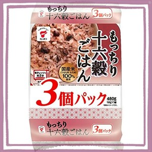 たいまつ食品 もっちり十六穀ごはん 3個パック 480G