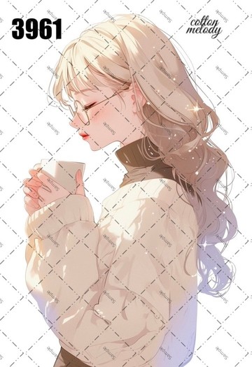 original sticker no.3961 人物貼紙 原創貼紙 原創人物貼紙 裝飾貼紙 cotton melody