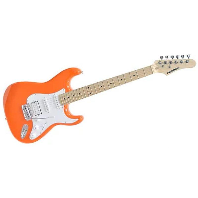 PLAYTECH (プレイテック) エレキギター ストラトキャスタータイプ ST250 S-S-H Maple Orange