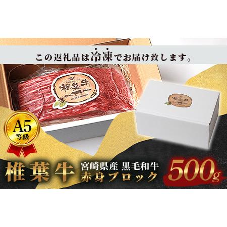 ふるさと納税 宮崎県産 椎葉牛 赤身ももブロック 500gモモブロック 赤身ブロック 宮崎県椎葉村