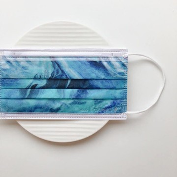 【無藏】藍_蔚藍海洋/成人醫療口罩/5入裝/10入盒/50入盒裝