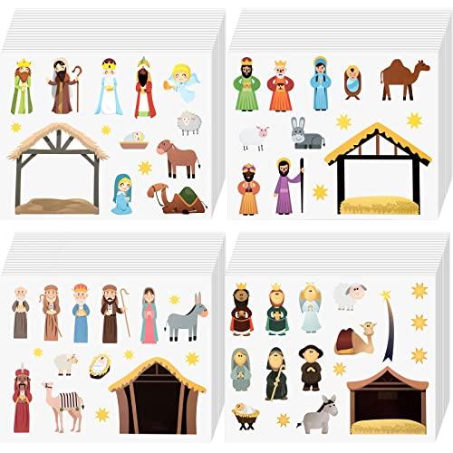 Nativity Stickers Make a Nativity Scene Sticker Jesus Birth Stickers Religi
