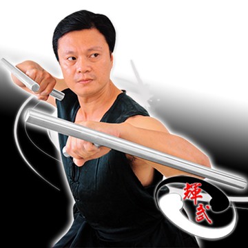 【輝武】武術運動健身用品~台灣製造-純手工加厚加重不銹鋼拐/T型拐/雙拐(長55CM)(2把一組)