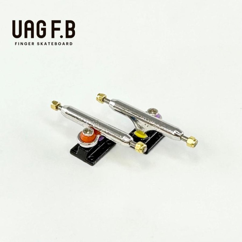 UAG F.B PROTRUCKS TYPE３リバースキングピン / シルバー × ブラック / finger skate board / 指スケ /  指スケボー/ トラック | LINEブランドカタログ