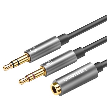 UGREEN 綠聯 耳麥二合一轉接線 金屬殼  AV140  黑色  1條