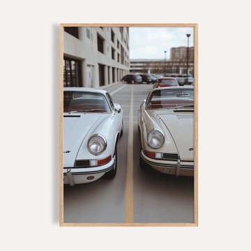 雙生優雅 Twin Elegance / 經典跑車攝影時尚掛畫