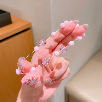 庫洛米串珠項鏈甜美兒童公主首飾三麗鷗吊墜頸鏈子女寶寶生日禮物 z7301