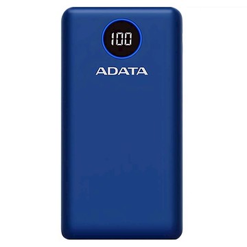 ADATA 威剛 快充行動電源 20000mAh USB-A + Type-C  P20000QCD  藍色  1個