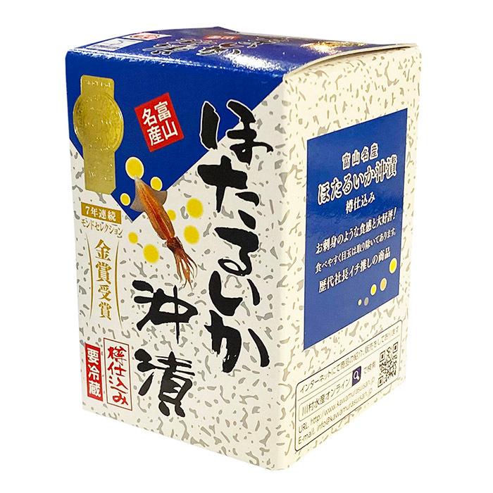 川村水産　富山名産　ほたるいか沖漬　樽仕込み　210g