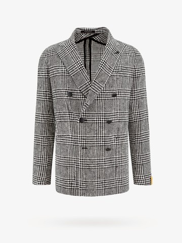 Double-breasted prince of wales check blazer - TAGLIATORE - gender_Man