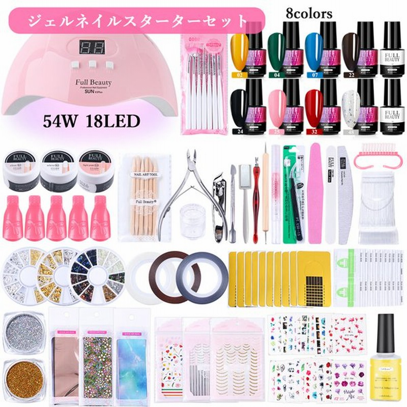 スーパーマニキュアセット ジェルネイル キット スターターキット ネイルグッズ Ledライト プレゼント 誕生日 母の日 に 通販 Lineポイント最大0 5 Get Lineショッピング