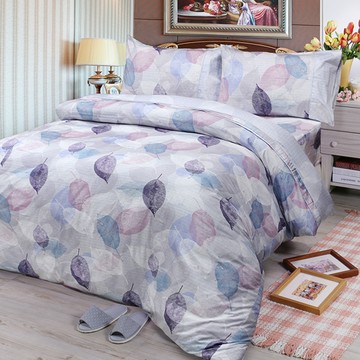 【FITNESS】精梳棉雙人四件式被套床包組-日光(紫)_TRP多利寶