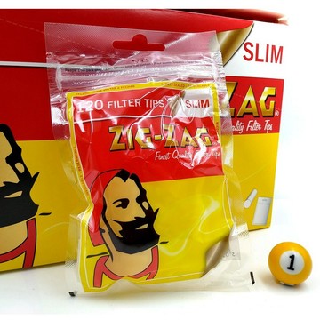 正品附發票 法國進口ZIG-ZAG捲煙濾嘴 SLIM-6MM *每包120粒裝* ✦球球玉米斗✦