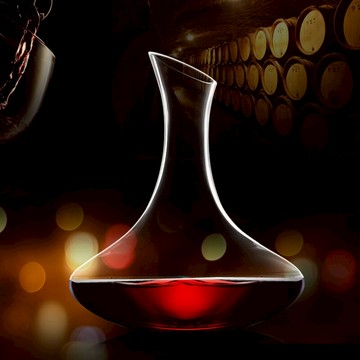 1.5L玻璃斜口醒酒器紅酒分酒器濾酒器酒壺酒樽創意家居常用紅酒瓶