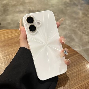 炫光鐳射極光適用于蘋果16手機殼新款蘋果15promax全包帶水晶鏡頭膜14簡約情侶13創意12高級感男女硬套