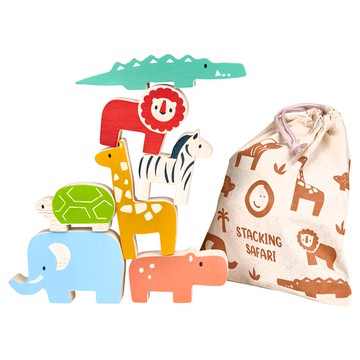 Mentari 野生動物疊疊樂 適用年齡: 18個月以上  多色  1組