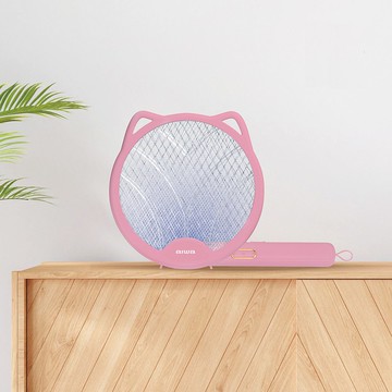 【AIWA】 愛華 貓形 USB 二合一捕蚊燈拍 AEM-300