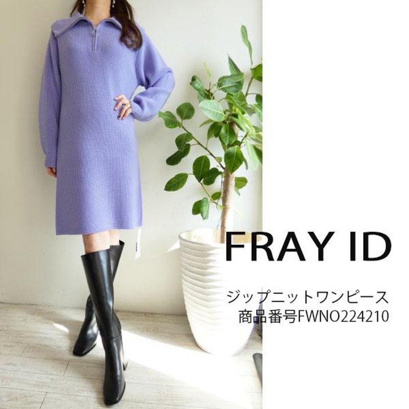 SALE セール FWNO224210,FRAY I.D, ジップニットワンピース ,フレイ