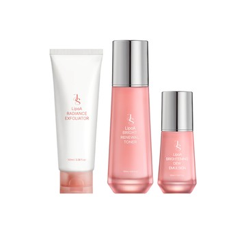 【新品】LipoA煥膚去角質凝露100ml+LipoA煥膚透亮化妝水120ml+LipoA煥膚無瑕精華乳50ml