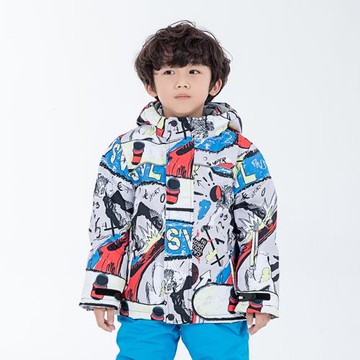 兒童滑雪服加厚保暖防風防水男女童滑雪衣褲套裝棉服保暖戶外裝備
