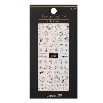 【 專業用】美甲貼紙 3D Art 閃爍曲線