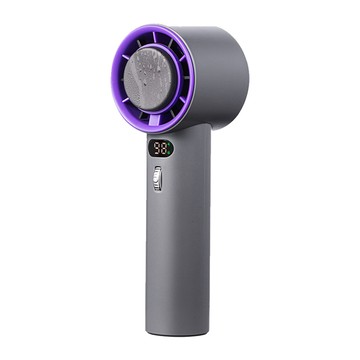 CYKE 637 USB製冷數顯手持風扇  WX-637  灰色