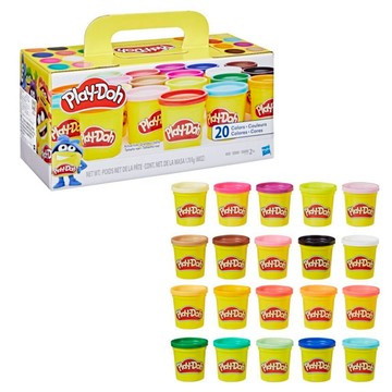 【孩之寶 Hasbro】 培樂多Play-Doh 繽紛20色黏土組