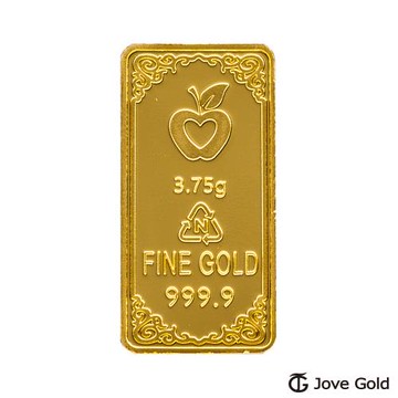 JoveGold 漾金飾 財神招財黃金條塊 - 壹台錢