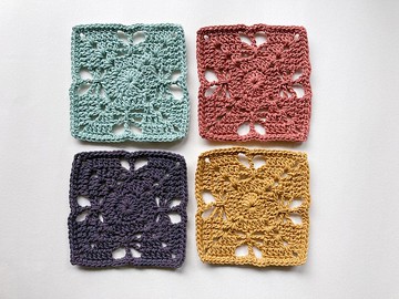 編織杯墊 復古窗花 100%棉毛線手工 編織 鉤針