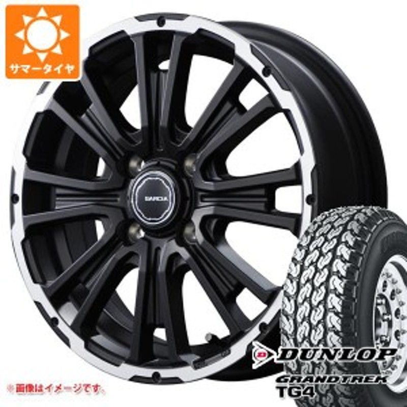 キャリイ DA16T用 サマータイヤ ダンロップ グラントレック TG4 145R12 8PR (145/80R12 86/84N相当) SS  リボルバーKC 4.0-12 タイヤホイ LINEショッピング