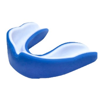 S-SportPlus+ 運動牙套 舒適材質 有效保護牙齒  彩款 白色 + 藍色  1個  59 x 46 x 19mm