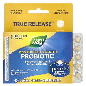 Nature's Way, Primadophilus® 羅伊氏益生菌，10 億 CFU，60 粒軟凝膠
