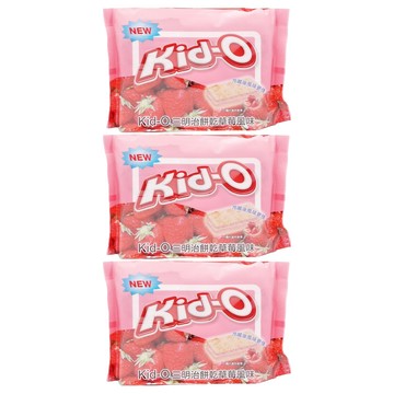 Kid-O 三明治餅乾 草莓風味  340g  3袋