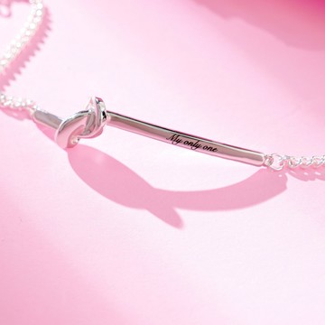 客製化刻字【EM STUDIO】打結造型手鍊