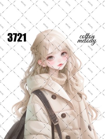 original sticker no.3721 人物貼紙 原創貼紙 原創人物貼紙 裝飾貼紙 cotton melody