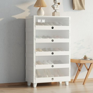 簡易鞋柜一體式免安裝鞋架家用門口折疊鞋盒免安裝鞋子收納神器