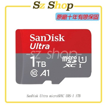 SanDisk Ultra microSDXC UHS-I (A1) 1TB 原廠公司貨 十年原廠保固