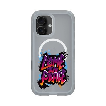 iPhone 16 AirX 流變灰 - Graffiti / 街頭塗鴉 - 我為和平而來