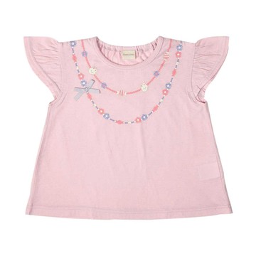 akachan honpo - 短袖T恤-印花-紫色