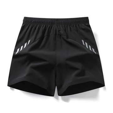 夏季戶外休閑運動健身跑步沙灘游泳冰絲涼感速干透氣三分短褲男女