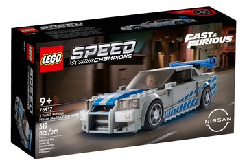 【LEGO 樂高】磚星球〡 76917 Speed系列 玩命關頭2日產 SkylineGTR R34 2 Fast 2 Furious Nissan Skyline GT-R (R34)