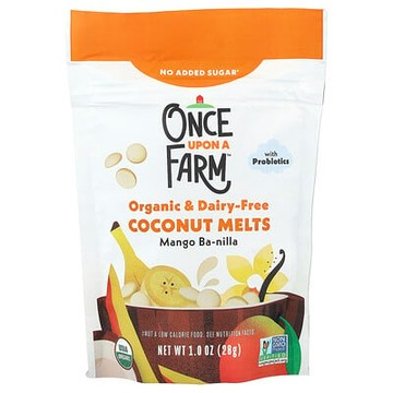 Once Upon A Farm, 有機椰子油，幼兒，Mango Ba-nilla，1 盎司（28 克）
