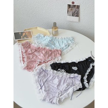 大碼內褲2025新款少女風性感欲純洛麗塔牛奶絲200斤胖mm女生內褲