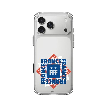iPhone 17 Pro Max Clear Case（相機按鈕） 透明 - FFF - Logo - France