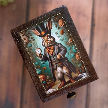 珠寶盒、白兔盒、塔羅牌盒、愛麗絲夢遊仙境、瘋帽子